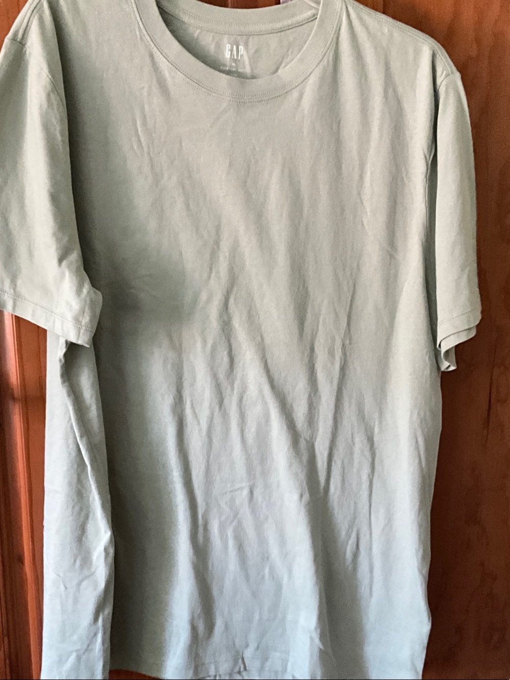 GAP Light Sage Green Short Sleeve Crew T-Shirt Sz XL